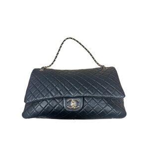 CHANEL PRE - OWNED JUMBO  FLAP SHOULDER BAG